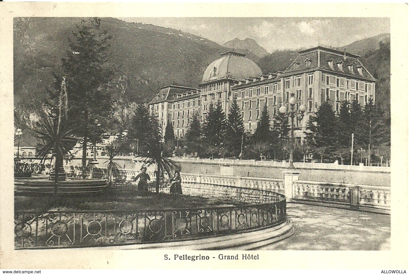 4320 "S. PELLEGRINO-GRAND HOTEL"ANIMATA-CART. POST. ORIG..SPEDITA 1940 - Altri & Non Classificati