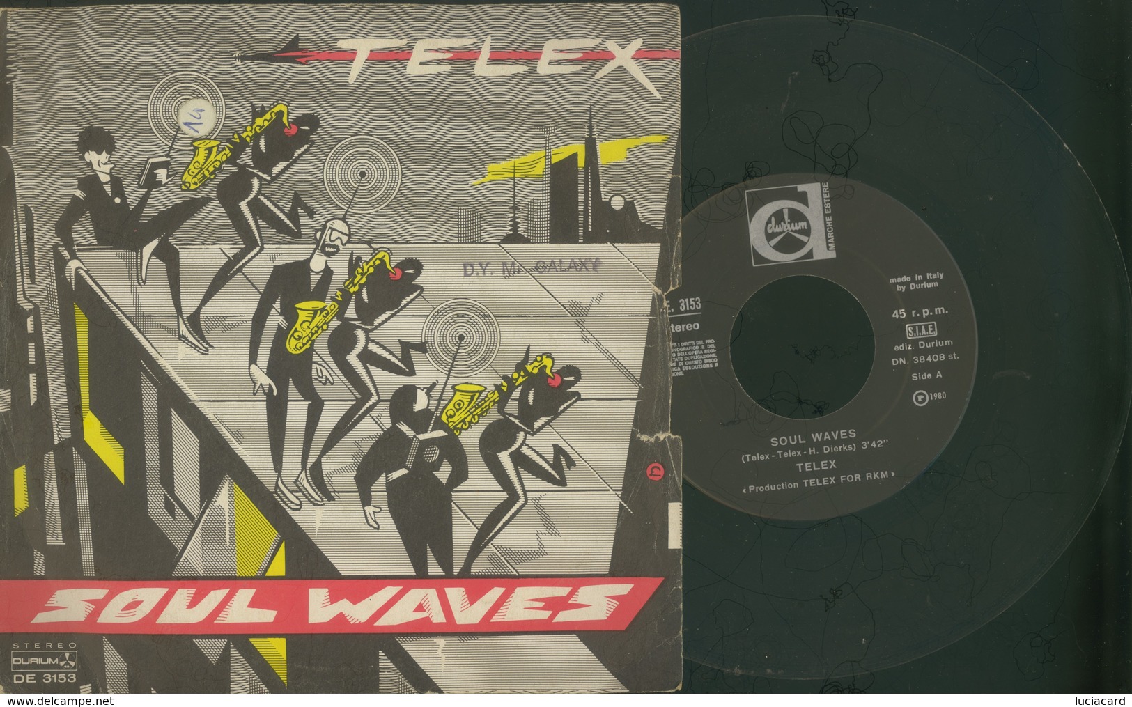 SOUL WAVES -TELEX --DISCO VINILE 45 GIRI - Soul - R&B