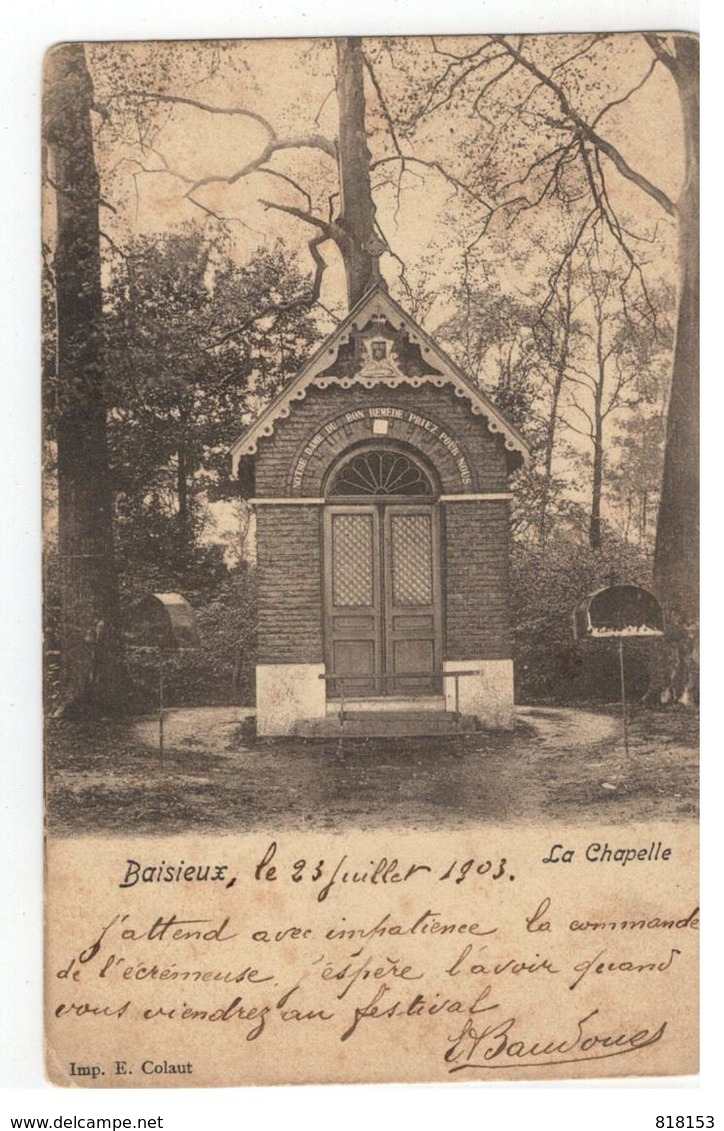 Baisieux, La Chapelle 1903 - Quiévrain