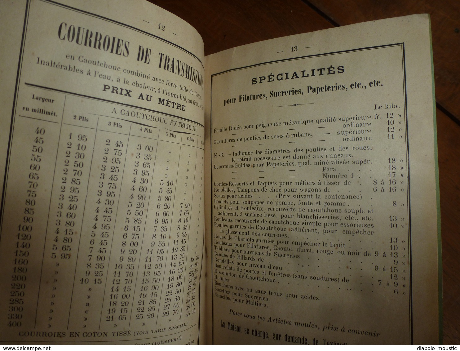 Vers 1900 :  1ere Manufacture de Caoutchouc du NORD - Maison MASURE-DEBUQUOIS & FILS à La Ruche  ROUBAIX ..etc