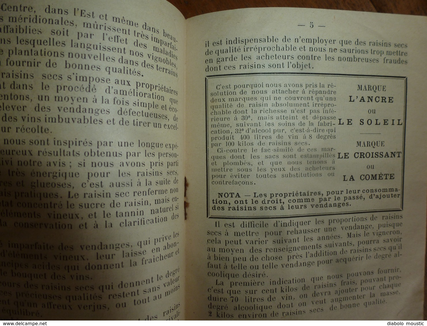 1893:  La Vérité Sur Les RAISINS SECS Appliqués Aux Boissons - Par François Bessède à Marseille ....etc - 1800 – 1899