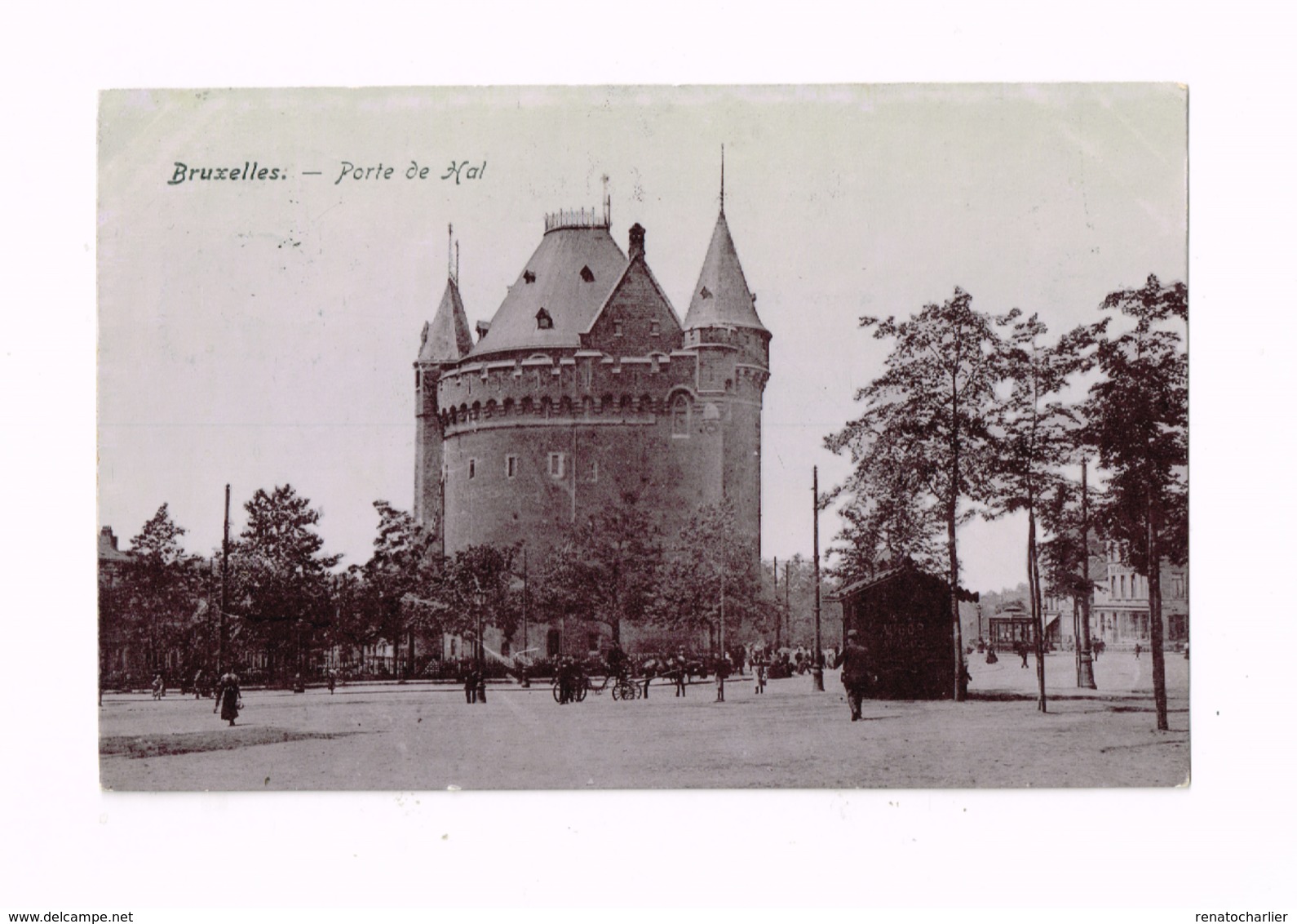 Porte De Hal.Expédié à Hautmont (Nord/France) - Places, Squares