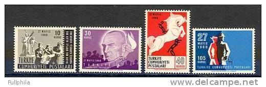 1960 TURKEY THE REVOLUTION OF MAY 27TH MNH ** - Neufs