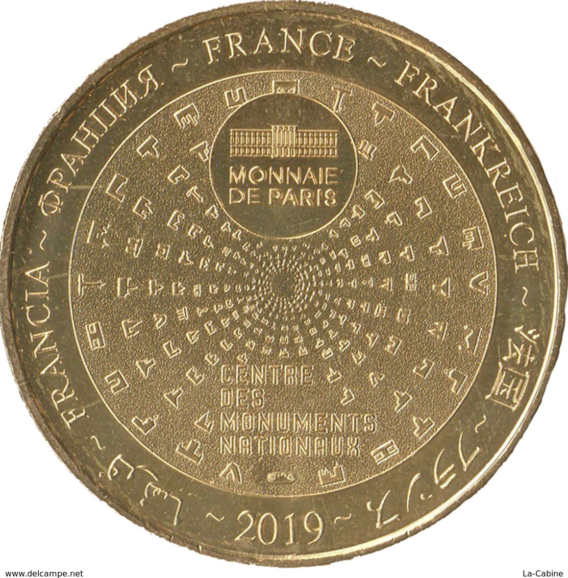 75 TOUR EIFFEL ARC DE TRIOMPHE NOTRE DAME DE PARIS MÉDAILLE MONNAIE DE PARIS 2019 JETON MEDALS TOKENS COINS - 2019