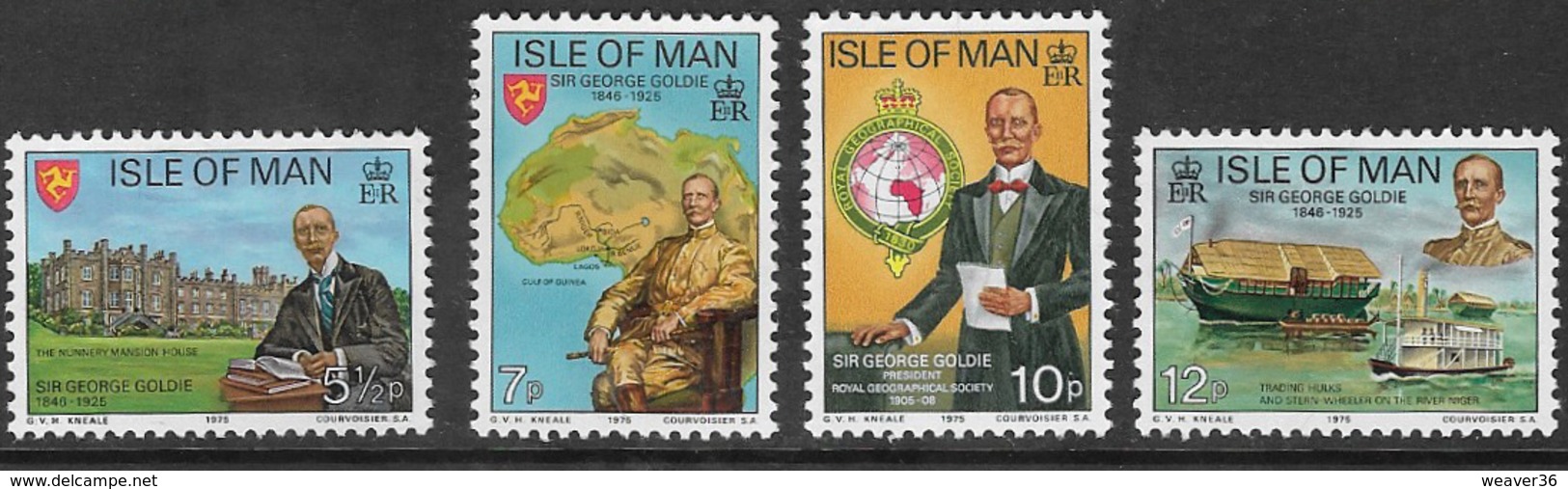 Isle Of Man SG67-70 1975 Sir George Goldie Set 4v Complete Unmounted Mint [40/32406/25D] - Isle Of Man