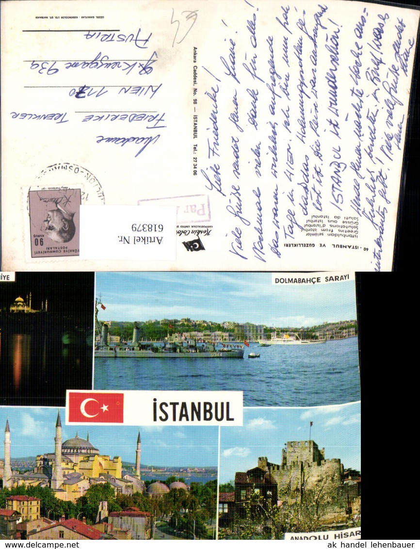 618379,Mehrbild Ak Istanbul S&uuml;leymaniye Anadolu Hisari Ayasofya Turkey - Unclassified