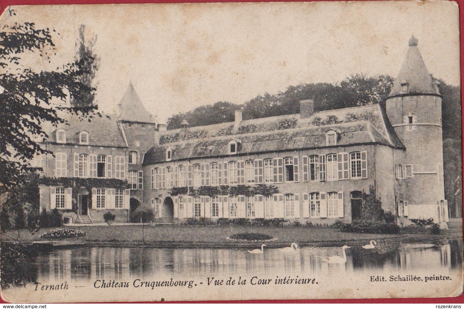 Ternat Ternath Kasteel Kruyckenburg Château Cruyckenburg Cruquenbourg Vue De La Cour Interieure - Ternat