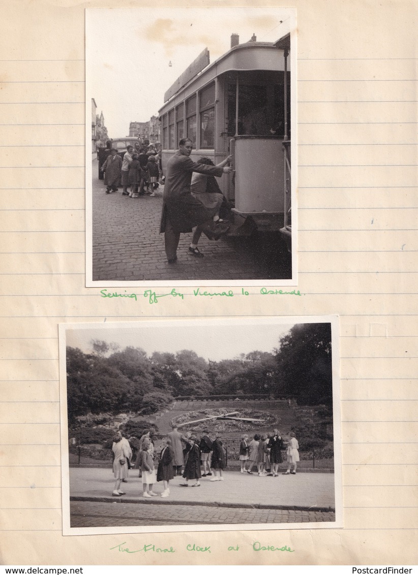 1950s School Trip To Belgium Dover Boat Ostende Bruges Photo Collection - Other & Unclassified