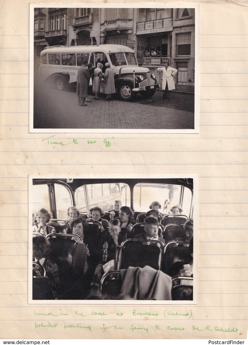 1950s School Trip To Belgium Dover Boat Ostende Bruges Photo Collection - Other & Unclassified