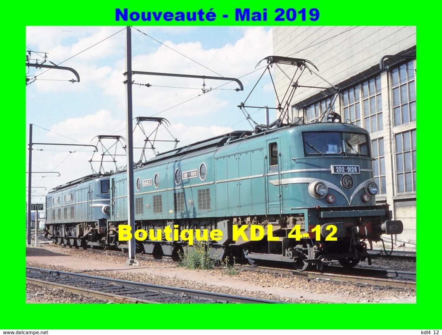 AL 583 - Loco 2D2 9128 Au Dépôt - VILLENEUVE SAINT-GEORGES - Val De Marne - SNCF - Equipo