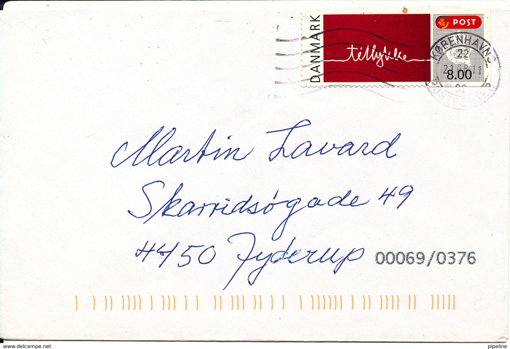 Denmark Cover With ATM Franking Label 21-8-2011 - Machine Labels [ATM]