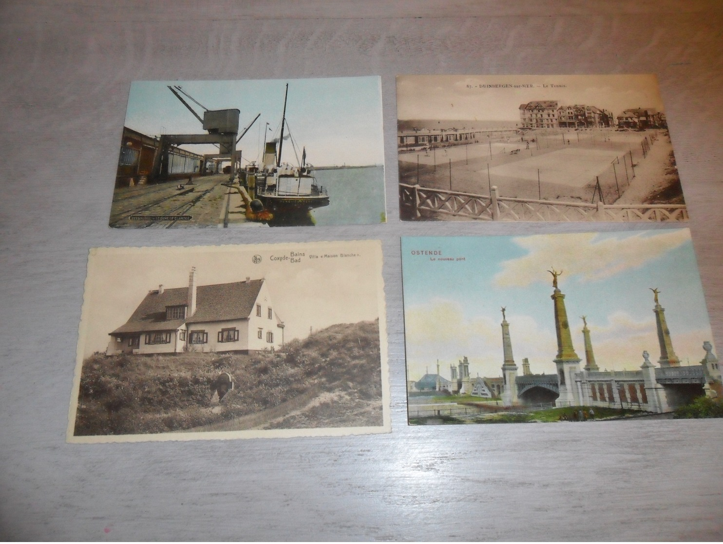 Beau lot de 60 cartes postales de Belgique  la côte      Mooi lot van 60 postkaarten van België kust - 60 scans