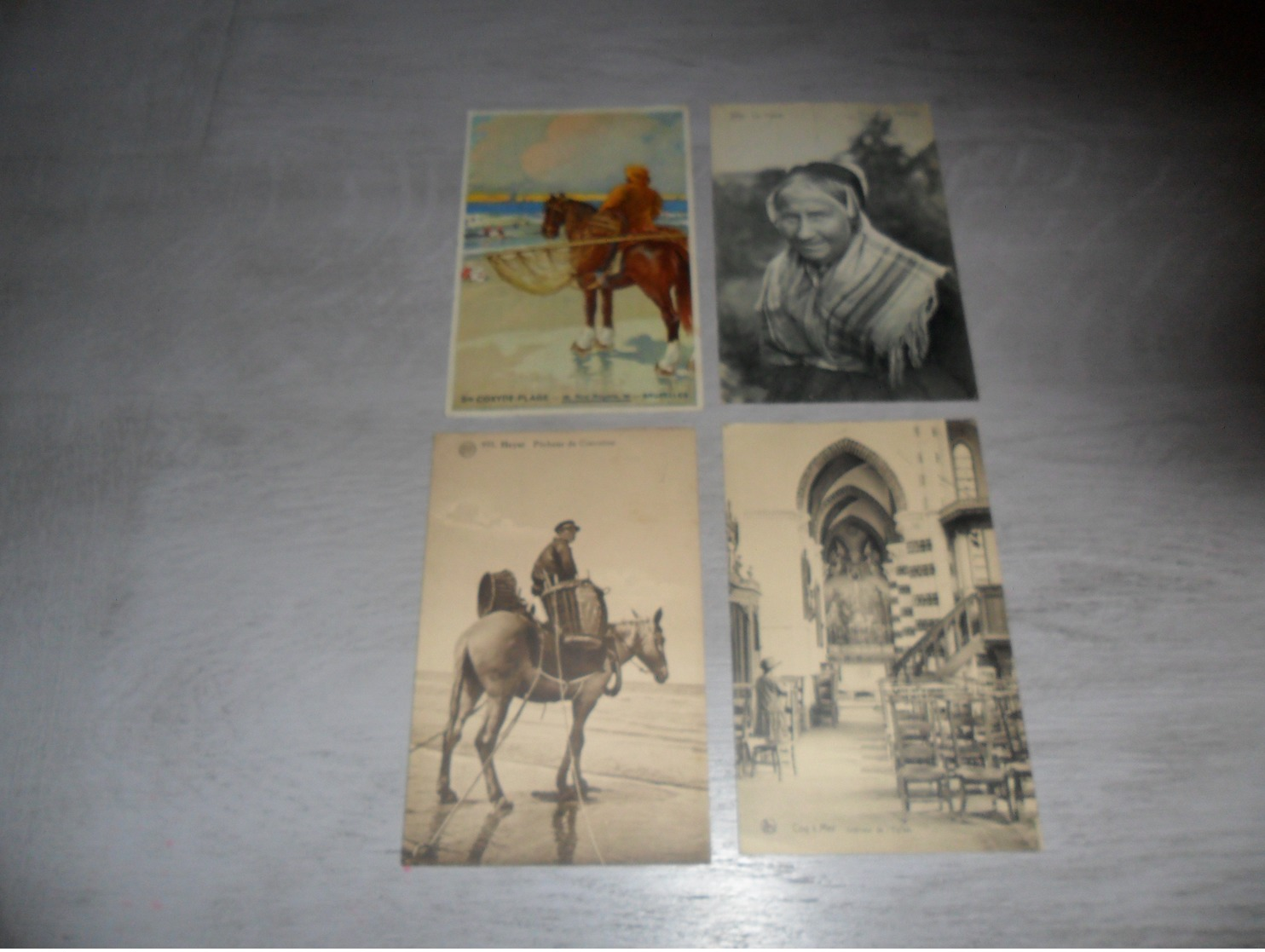 Beau lot de 60 cartes postales de Belgique  la côte      Mooi lot van 60 postkaarten van België kust - 60 scans