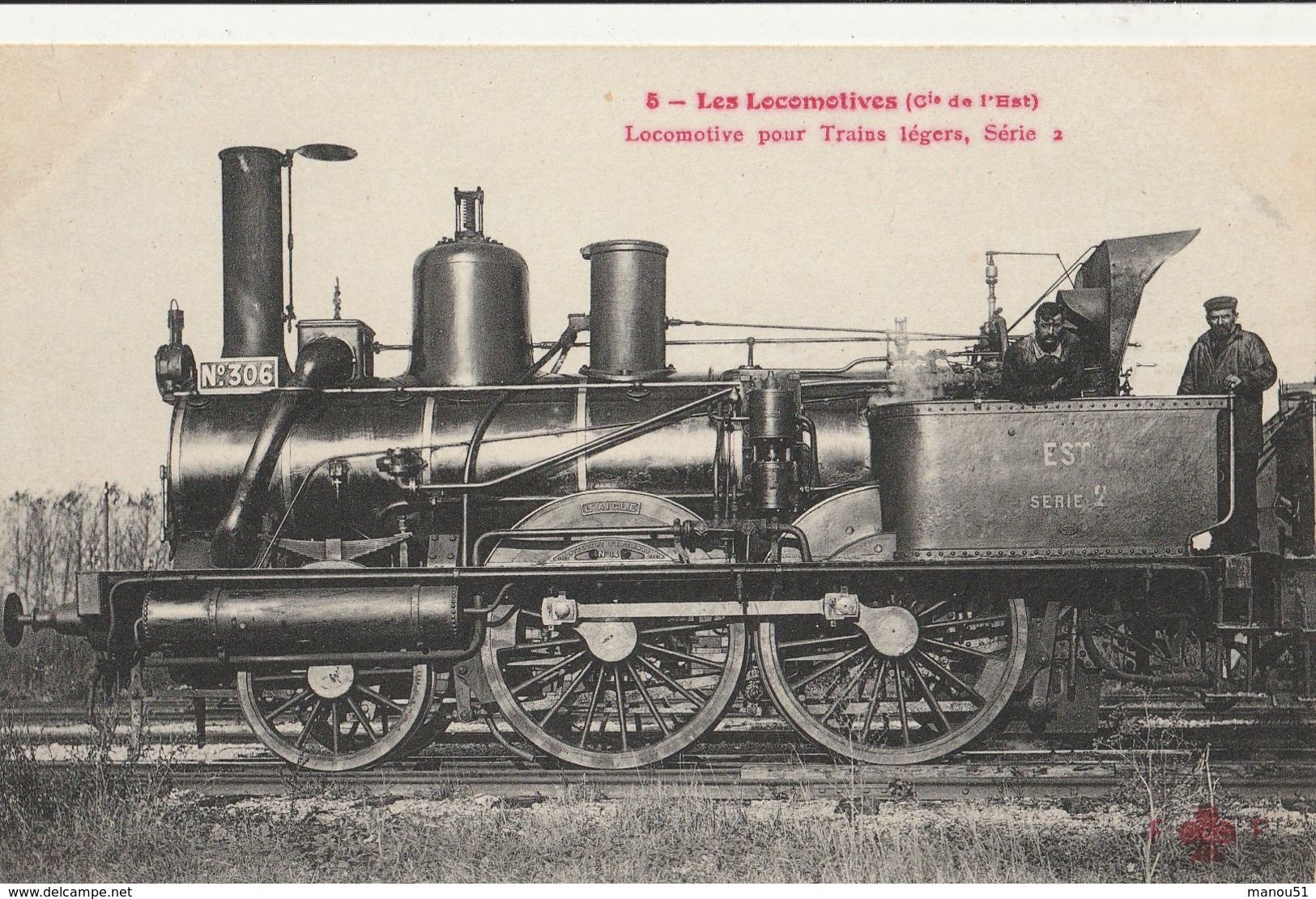 Les LOCOMOTIVES - Cie De L'Est :  Locomotive Pour Train Léger Série 2 - Trains