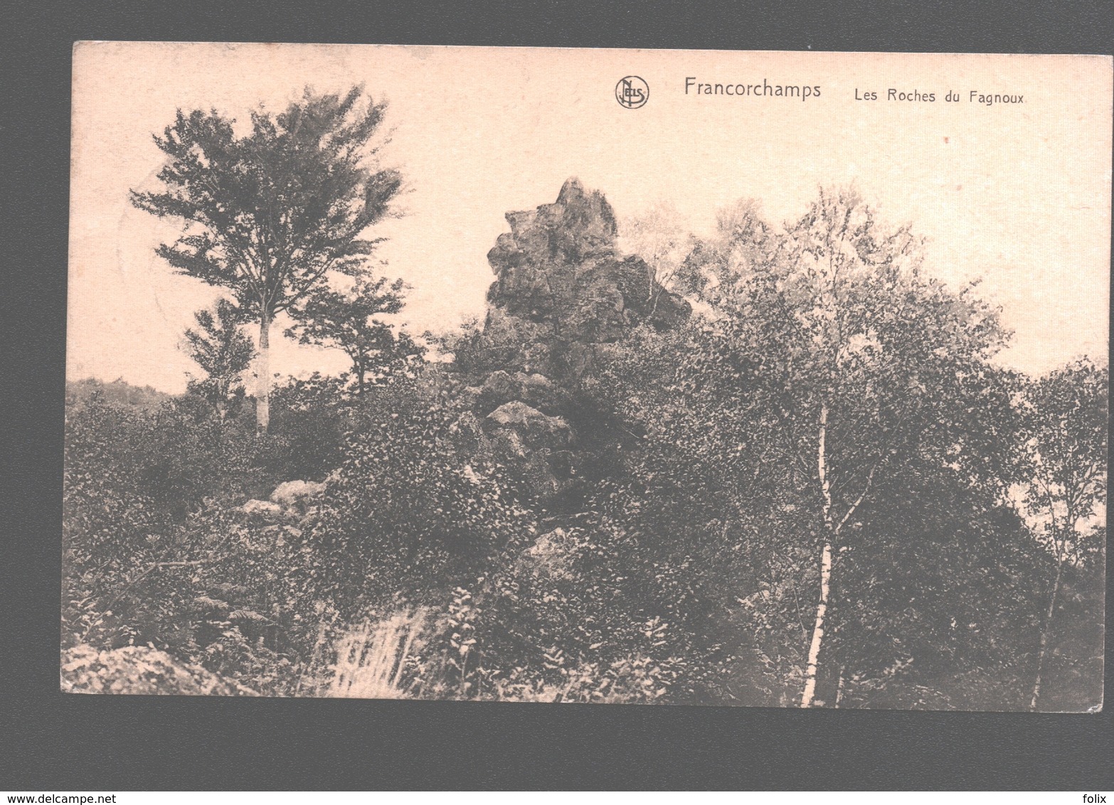 Francorchamps - Les Rochers De Fagnoux - Colorisée - éd. Maison H. L. Buisson, Francorchamps - 1923 - Stavelot