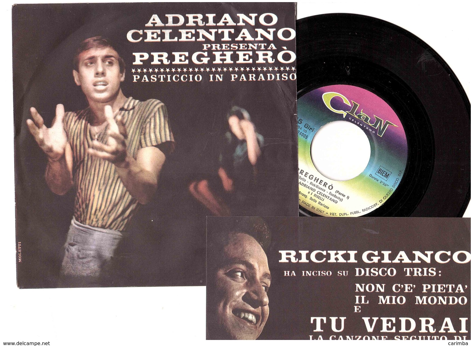 ADRIANO CELENTANO PREGHERO' PASTICCIO IN PARADISO - Disco, Pop