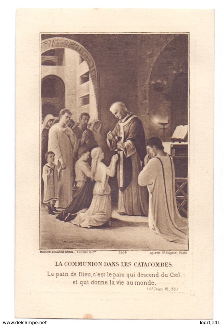 Devotie - Devotion - Communie Communion - Léonce & Achiel D'Haenens - Sint Niklaas 1911 - Communion