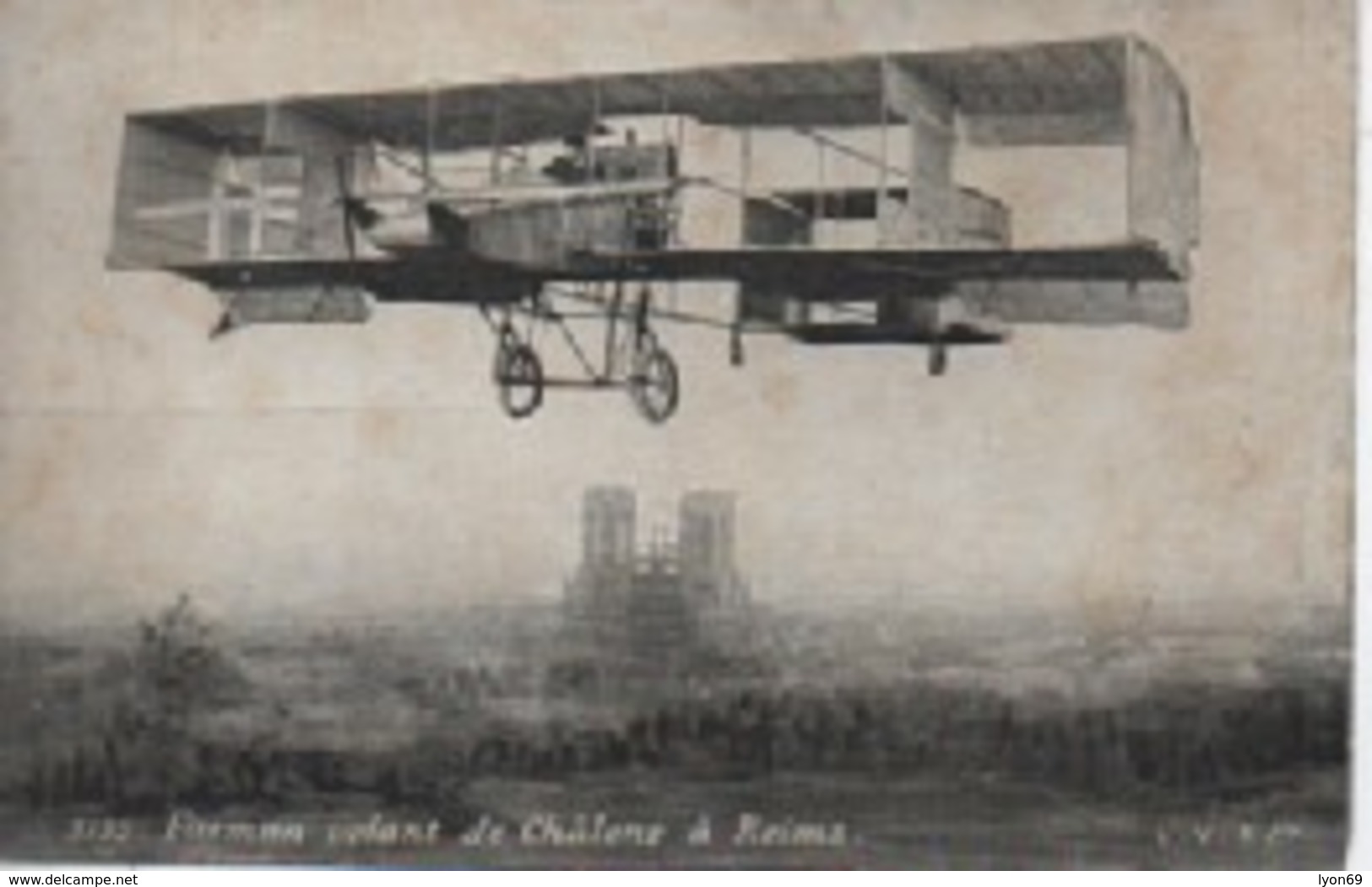 3733  FARMAN  VOLANT DE CHALONS A REIMS - Aviateurs