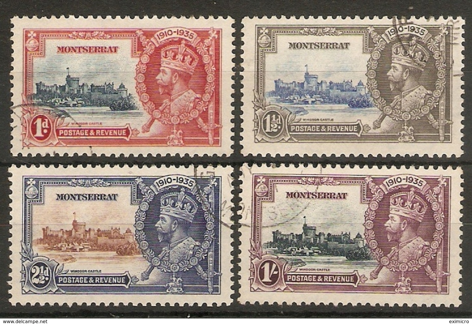 MONTSERRAT 1935 SILVER JUBILEE SET SG 94/97 FINE USED Cat £27 - Montserrat