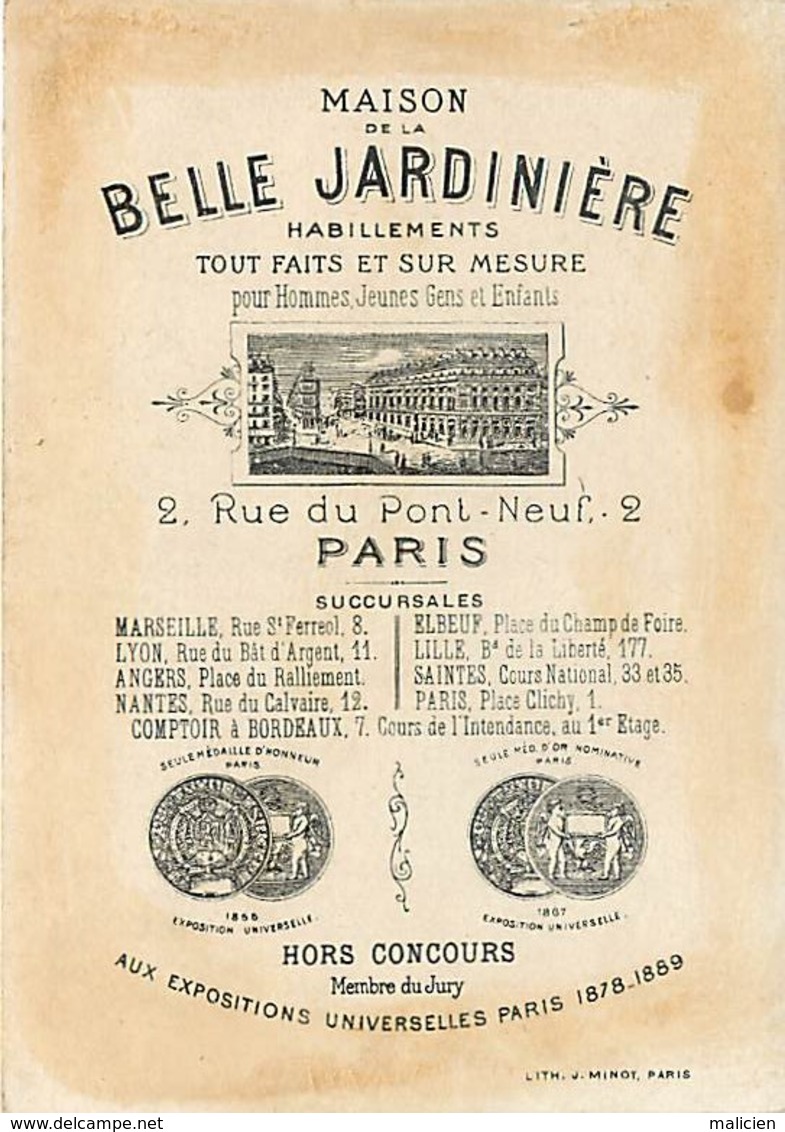 - Chromos-ref-chA211- Maison De La Belle Jardiniere - Paris / Louis XII - 56e Roi De France - Familles Royales - - Autres & Non Classés