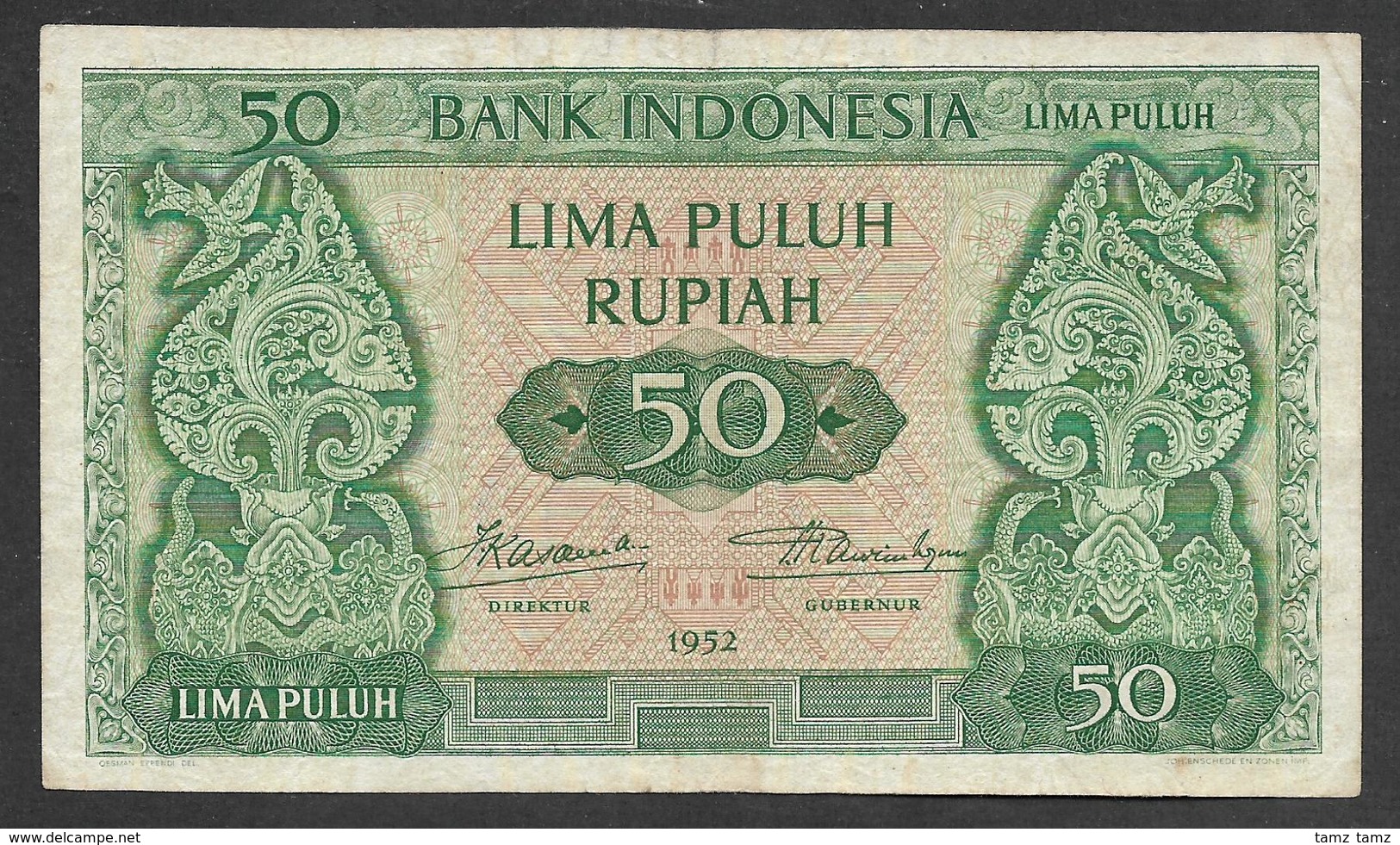 Indonesia 50 Rupiah 1952 VF JEZ Imp - Indonesia