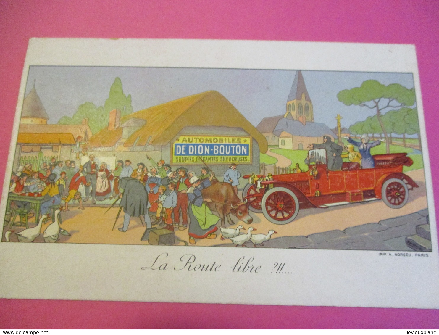 Carte Postale Publicitaire/Automobiles DE DION BOUTON/Souples élégantes Silencieuses/Vers 1905-1915   AC148 - PKW