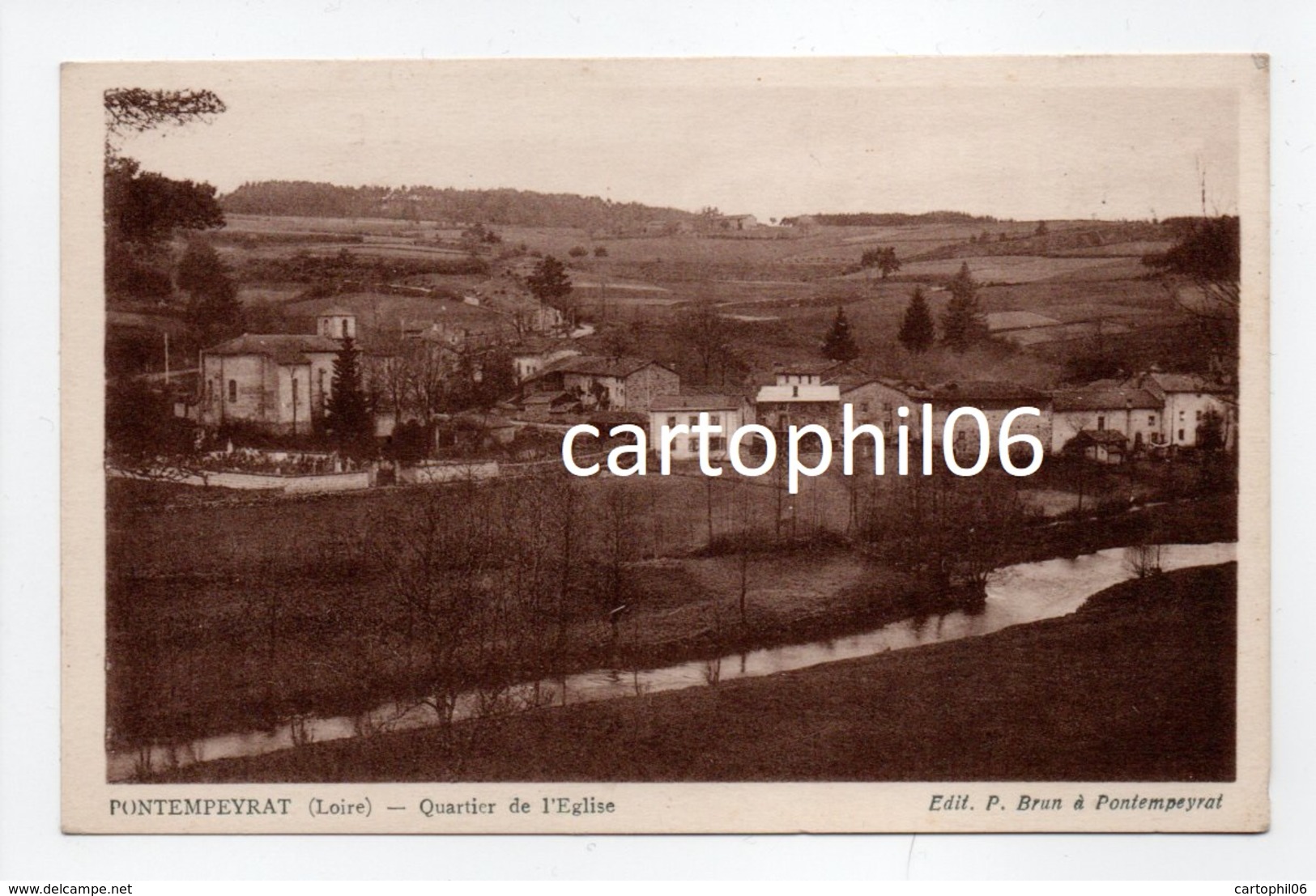 - CPA PONTEMPEYRAT (Craponne-sur-Arzon / 43) - Quartier De L'Eglise - Edition P. Brun - - Craponne Sur Arzon