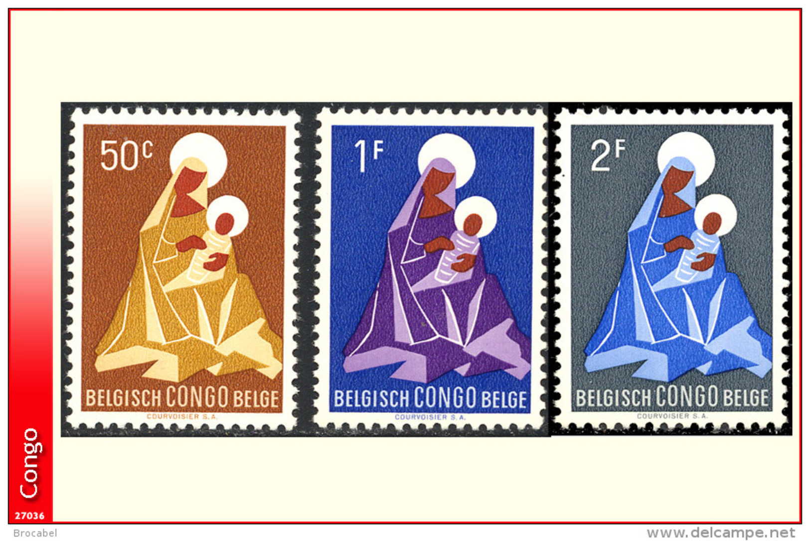 Congo 0362/64** Noel - Madone -MNH - - Neufs