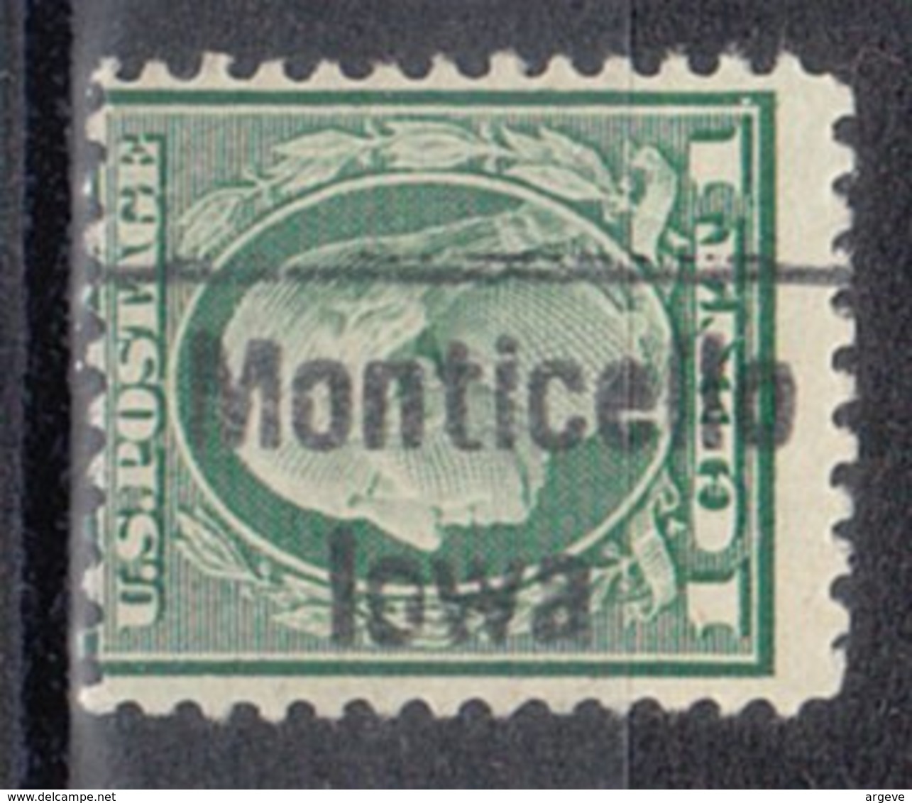 USA Precancel Vorausentwertung Preo, Locals Iowa, Monticwello 419, Perf. 11x11 - Vorausentwertungen