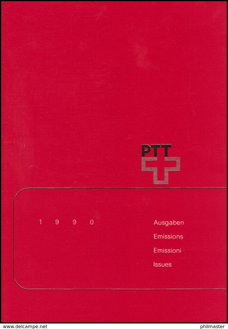 PTT-Jahrbuch Schweiz 1990, Alle Marken Mit Ersttagsstempel - Lotti/Collezioni