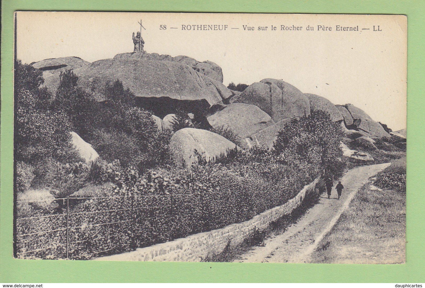 ROTHENEUF : Vue Sur Le Rocher Du Père Eternel. 2 Scans. Edition LL - Rotheneuf