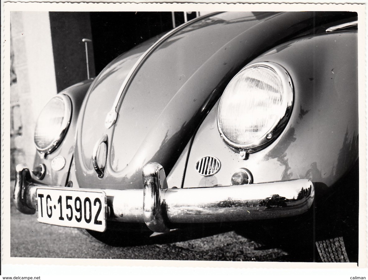 AUTO CAR VOITURE VOLKSWAGEN MAGGIOLINO BEETLE VALLE MOSSO BIELLA - FOTO ORIGINALE 1960 CIRCA - Automobiles