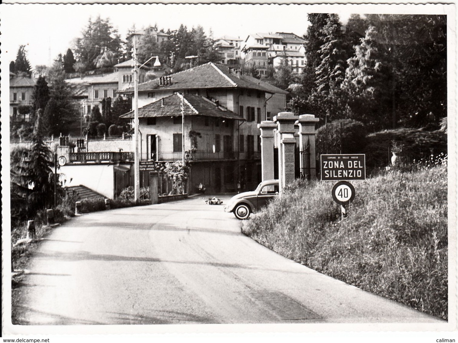 AUTO CAR VOITURE VOLKSWAGEN MAGGIOLINO BEETLE VALLE MOSSO BIELLA - FOTO ORIGINALE 1960 CIRCA - Auto's