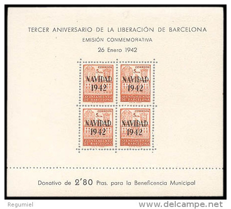 Barcelona 40/41 (*) HB.Liberación. 1942. Sin Goma - Barcelona