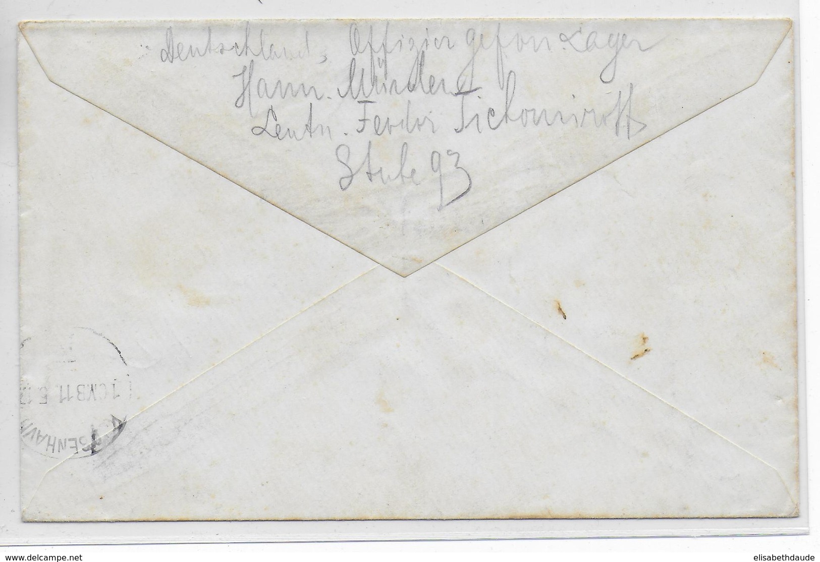 KRIEGSGEFANFENENPOST - 1917 - ENVELOPPE De OFLAG HANN.MÜNDEN => BUREAU AIDE RUSSE MOSCOVITE à COPENHAGUE (DANEMARK) - Courriers De Prisonniers