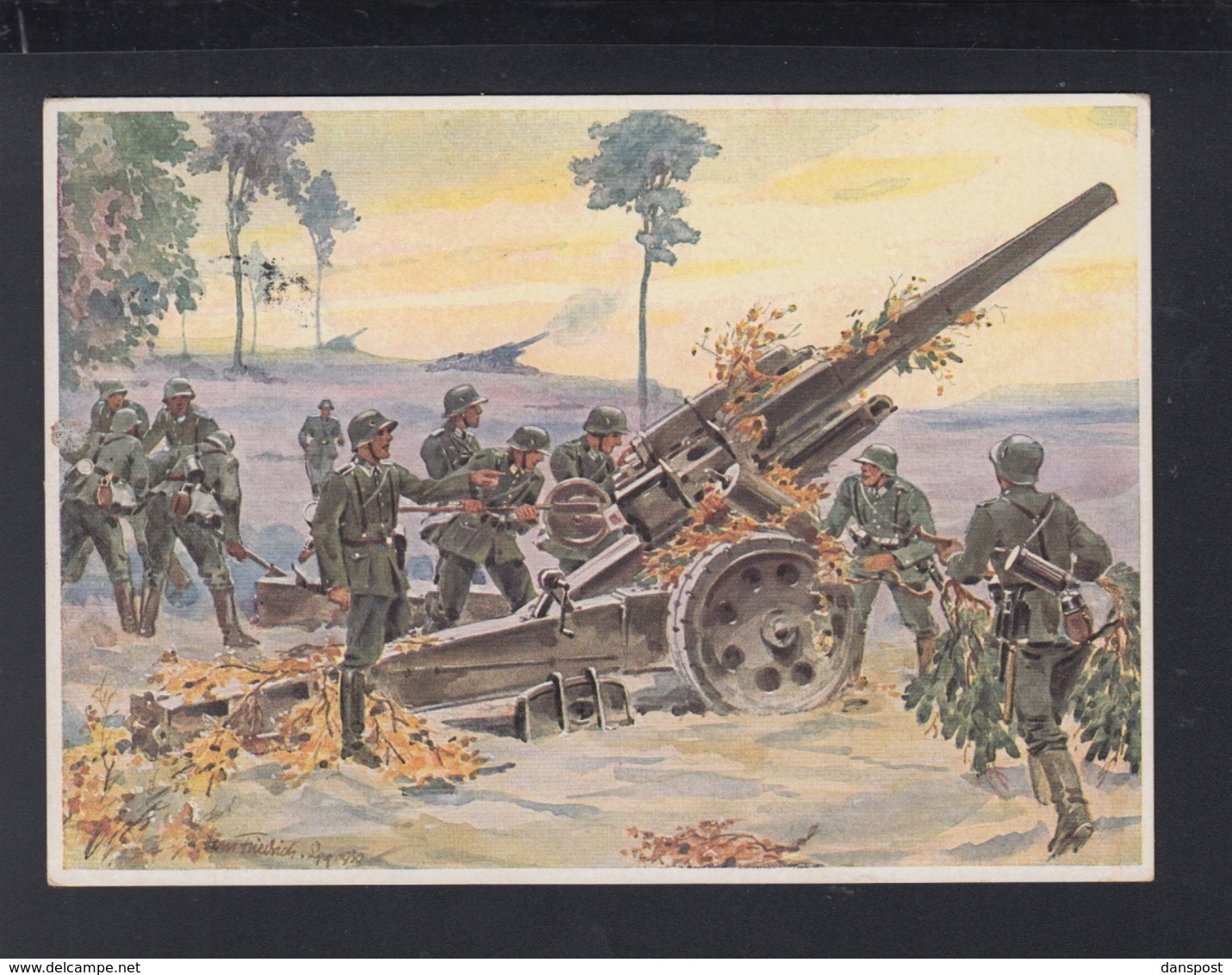 Dt. Reich PK Schwere Feldhaubitz-Batterie 1942 - Guerra 1939-45