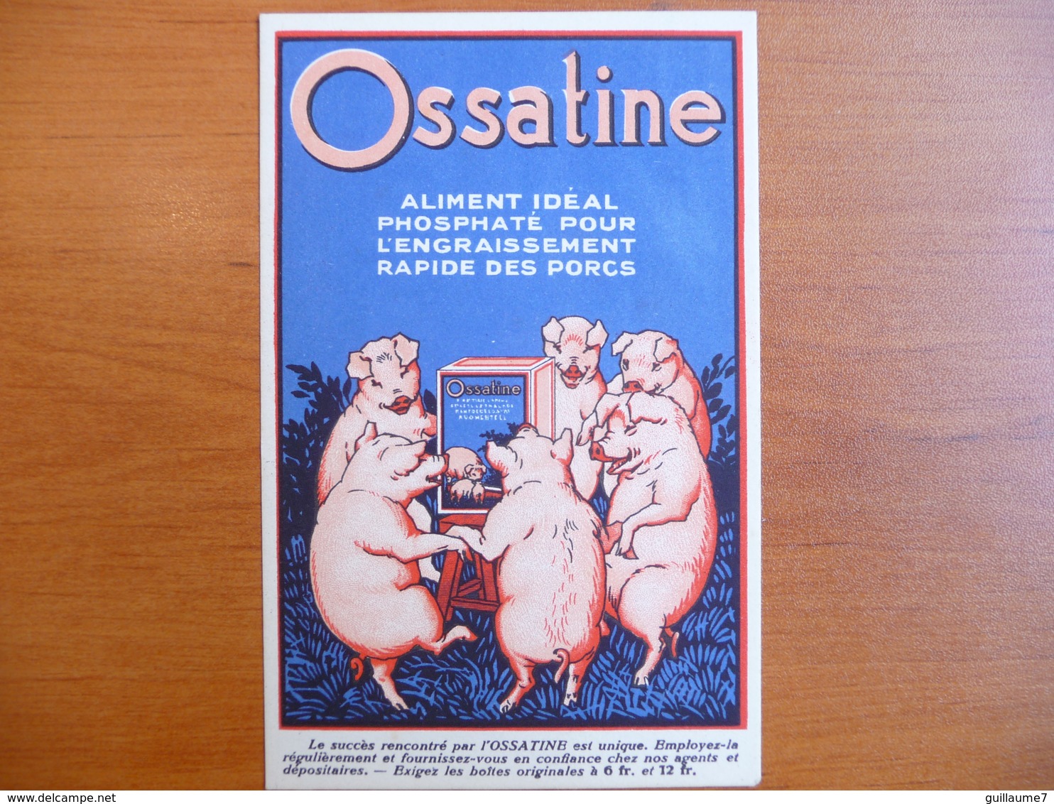 CPA - Ossatine, Aliment Idéal Phosphaté Pour L'engraissement Rapide Des Porcs - SMG Sélections Maxima Gembloux - Werbepostkarten