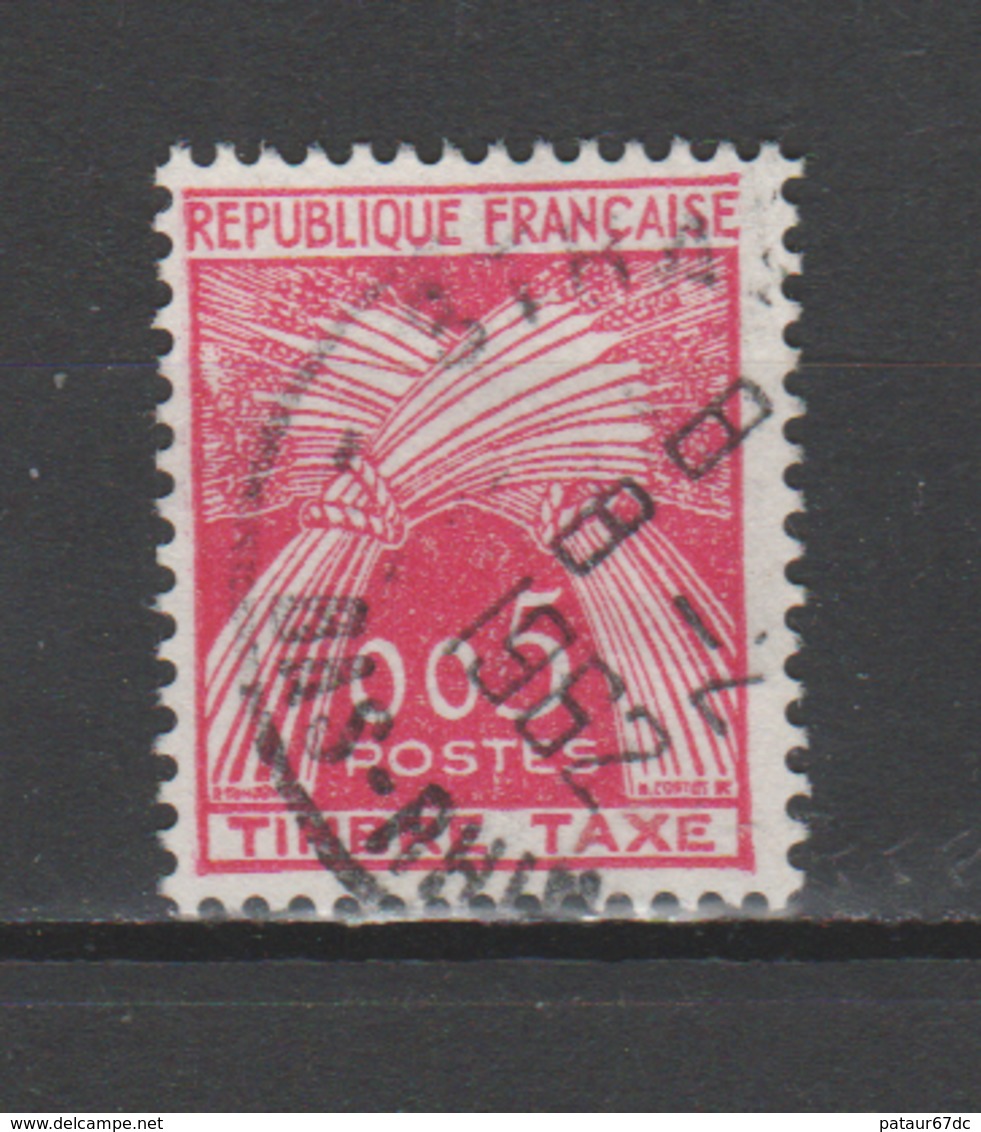 FRANCE / 1960 / Y&T TAXE N° 90 : Gerbes "Timbre-Taxe" 5c - Oblitéré 1962 02 08. SUPERBE ! - 1960-.... Afgestempeld