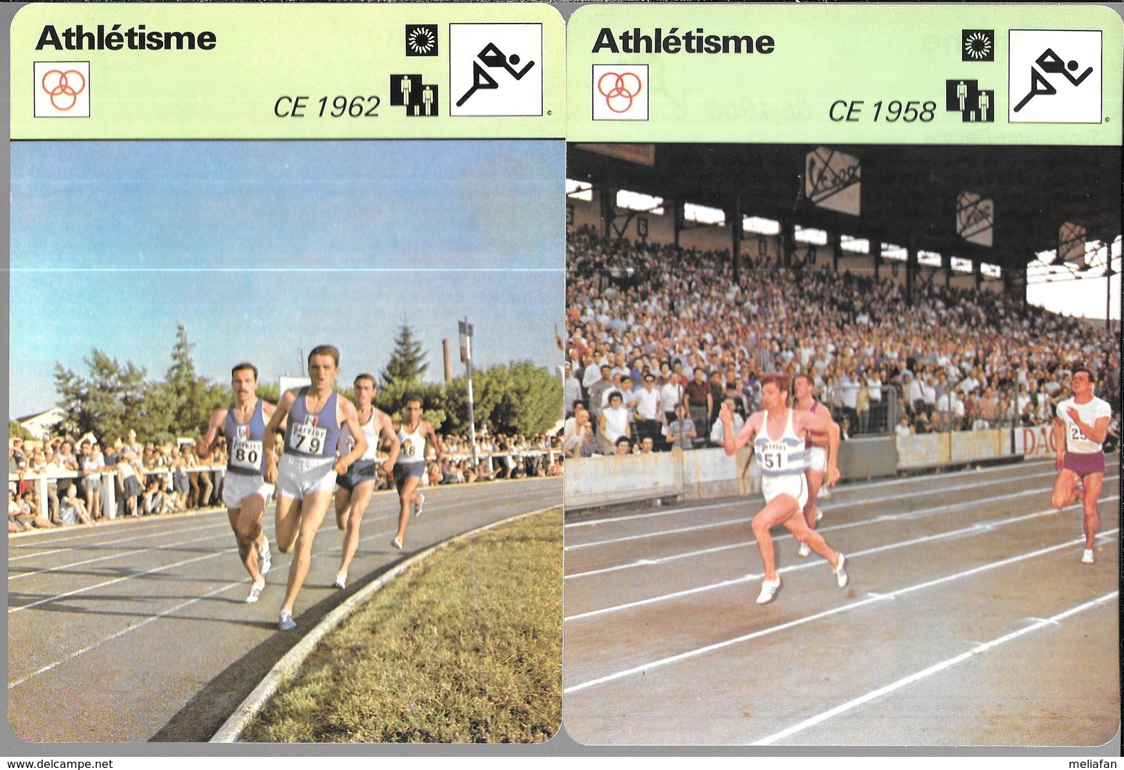 GF1008 - FICHES RENCONTRE - ATHLETISME - CHAMPIONNATS D'EUROPE - Athlétisme