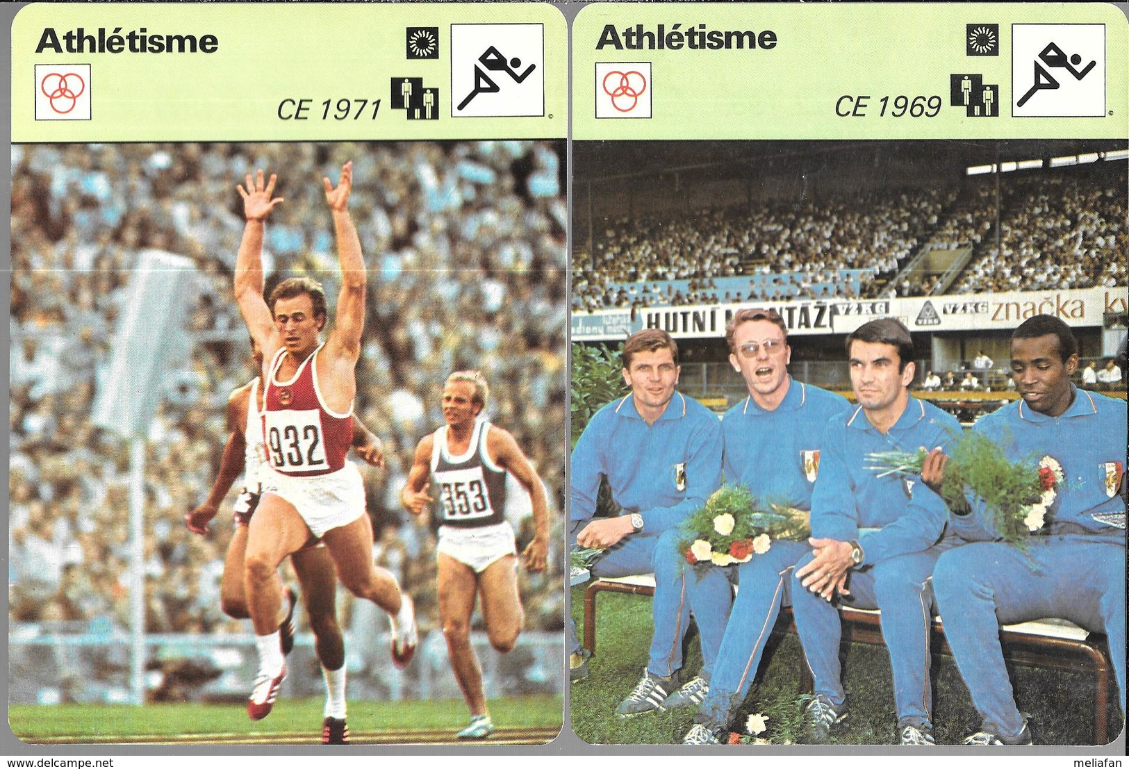 GF1008 - FICHES RENCONTRE - ATHLETISME - CHAMPIONNATS D'EUROPE - Athlétisme