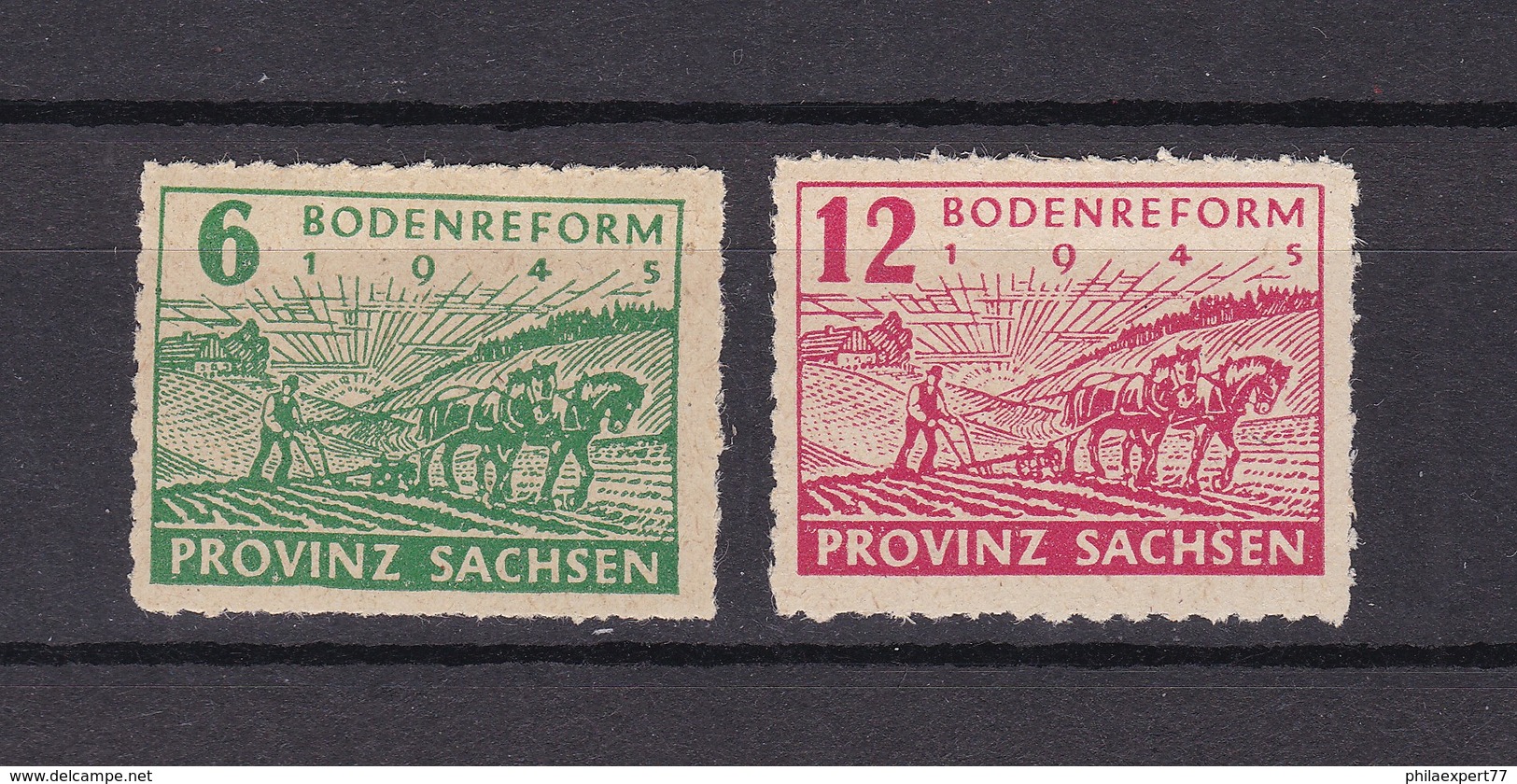 Provinz Sachsen - 1945 - Michel Nr. 85/86 D - 165 Euro - Sonstige & Ohne Zuordnung
