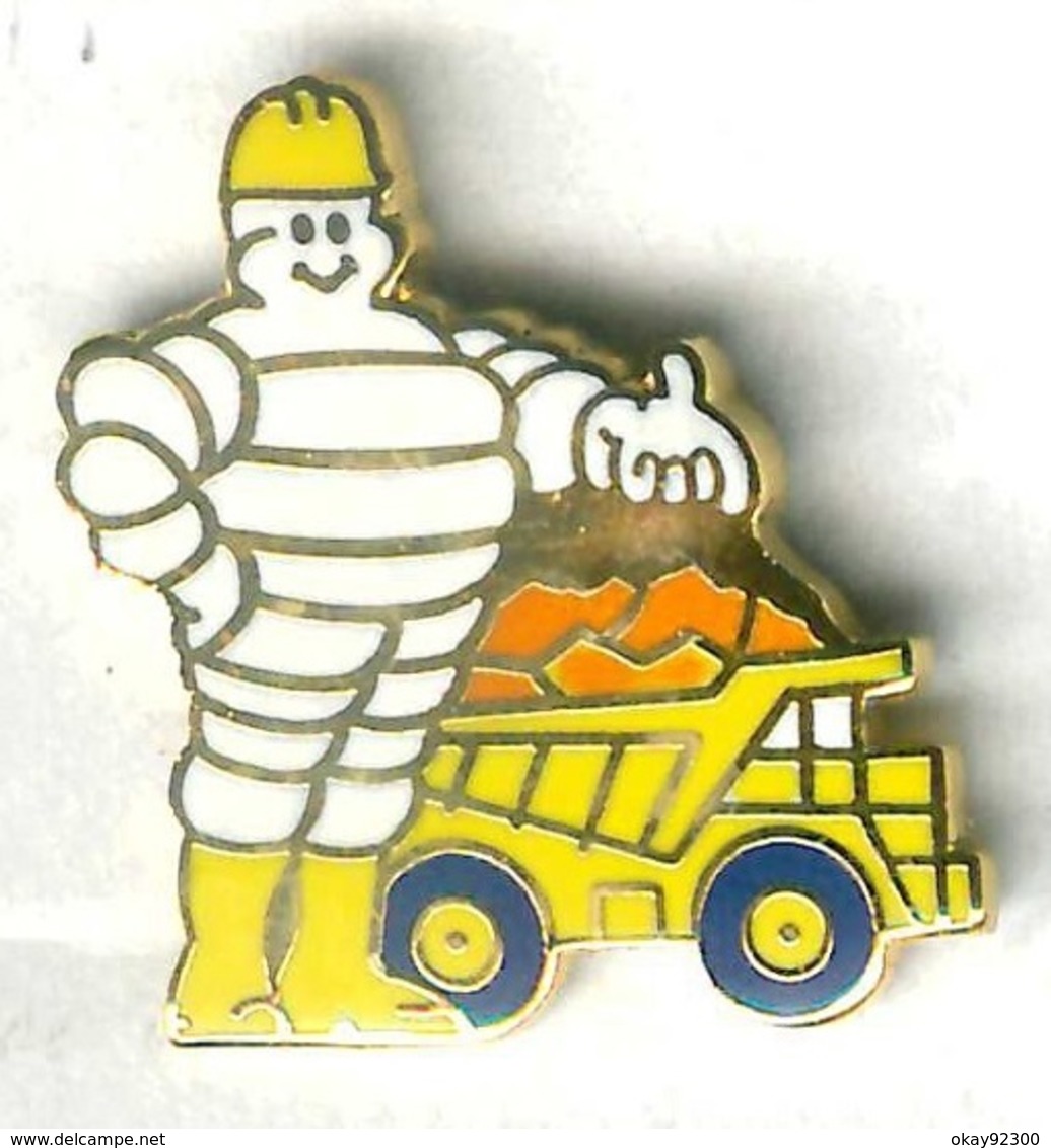 Pin's Michelin Bidendum 2 Camion Truck Chantier Travaux Publics - Autres & Non Classés