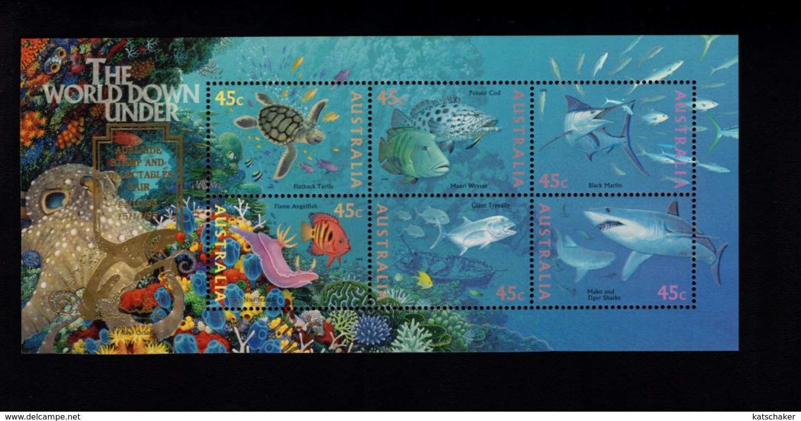 785459318 1995  SCOTT 1465G  POSTFRIS  MINT NEVER HINGED EINWANDFREI  (XX) - THE WORLD DOWN UNDER FISH - Neufs