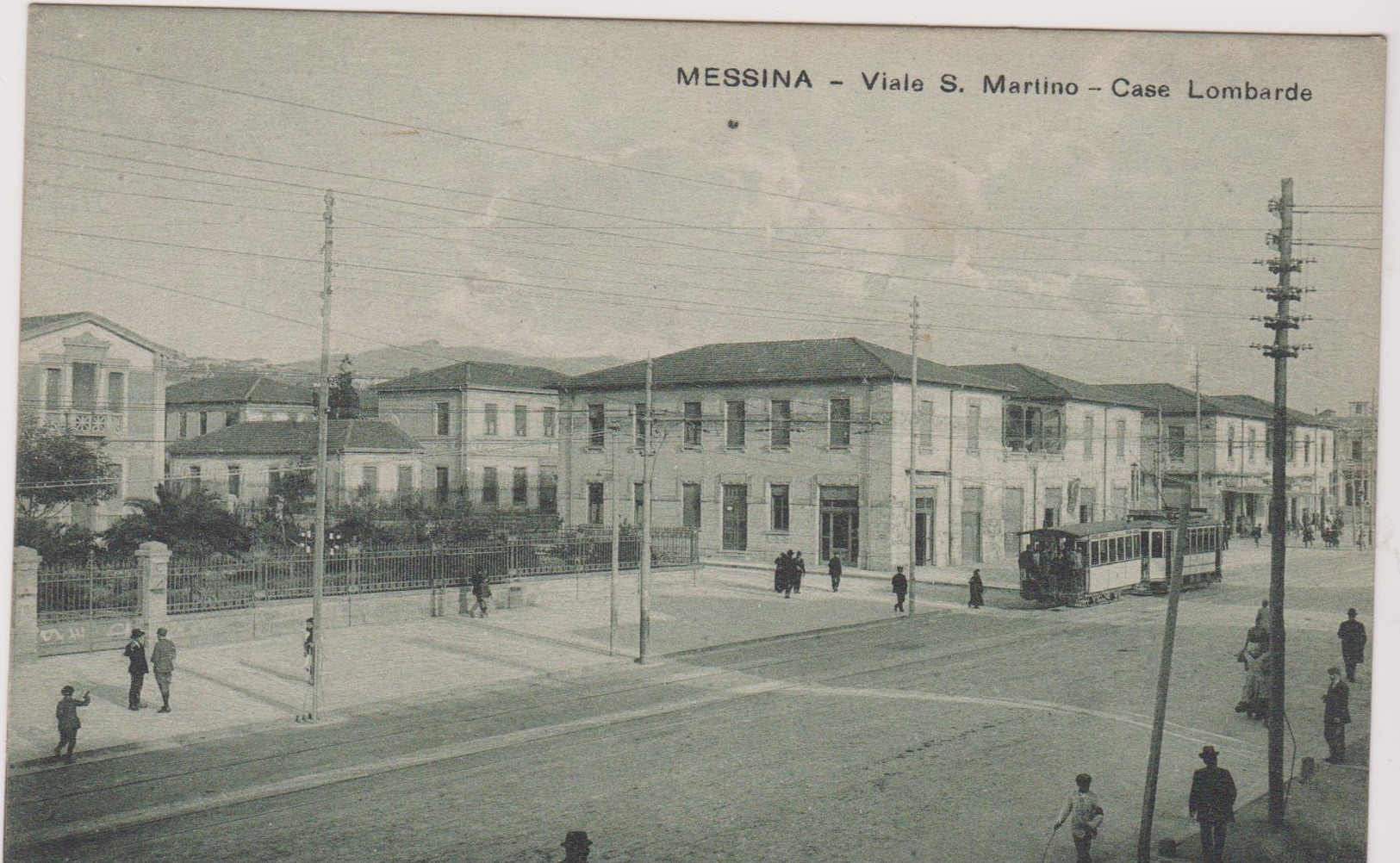 MESSINA  - MESSINE -  Vilae B .Martino - Case Lombarde - Messina