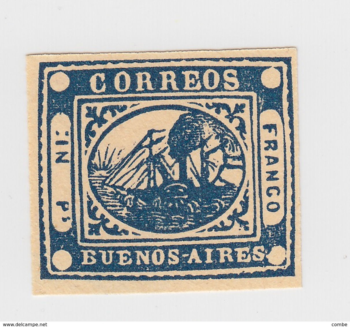 ARGENTINE BUENOS AIRES REIMPRESSION - Buenos Aires (1858-1864)
