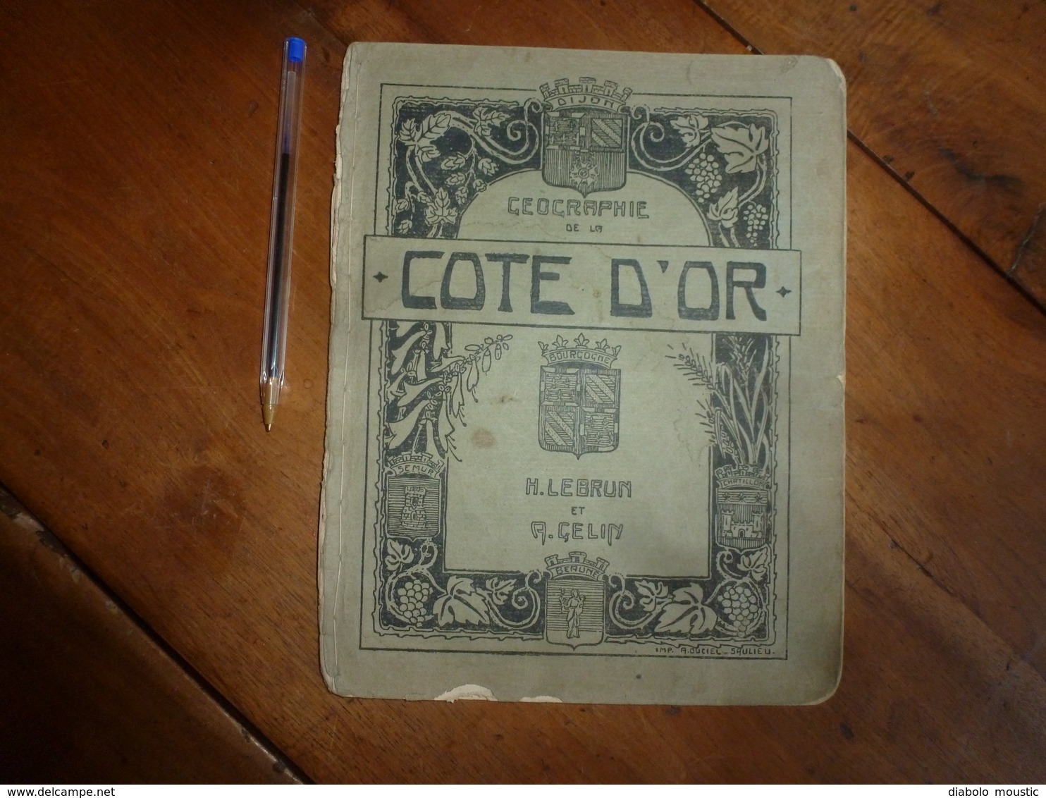 1924 Géographie De La Côte D'Or En 10 Leçons Et 11 Cartes , Par H. Lebrun Et A. Gelin - 6-12 Años