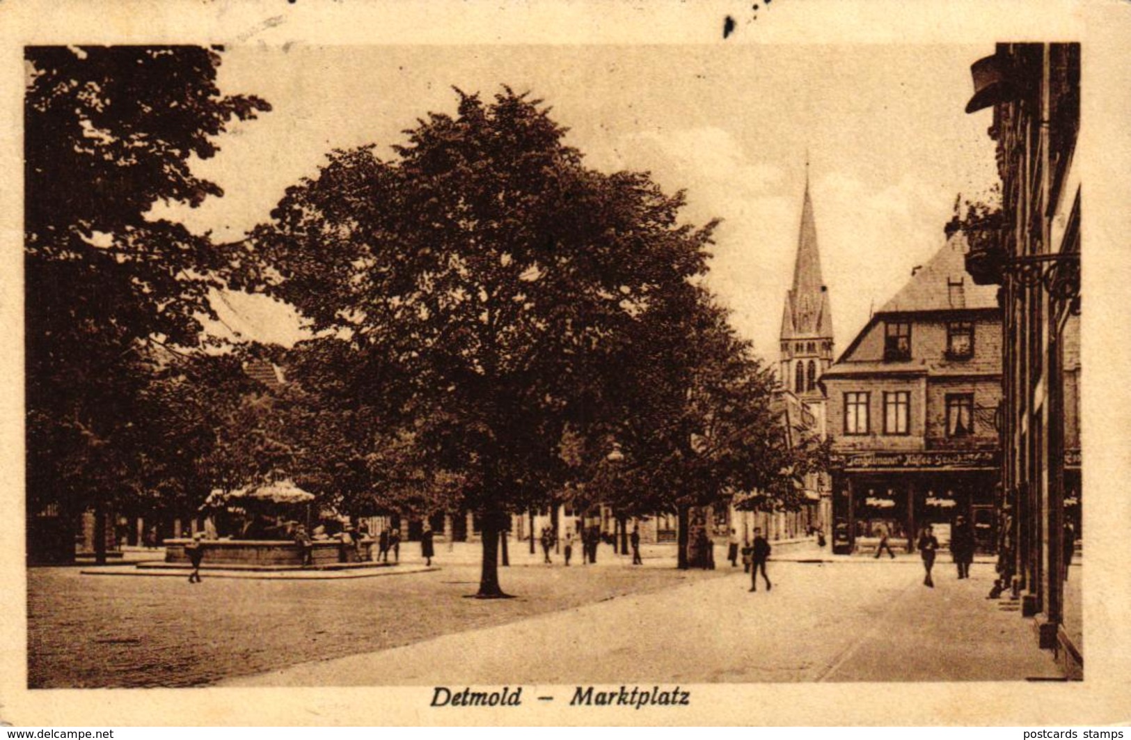 Detmold, Marktplatz, 1925 - Detmold