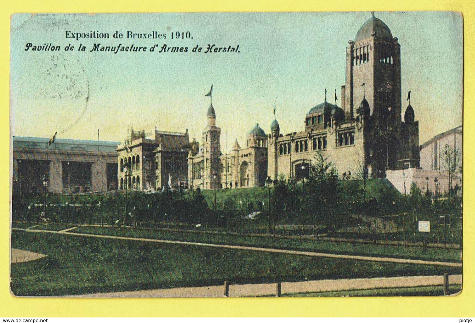 * Brussel - Bruxelles - Brussels * Exposition Universelle Expo 1910, Couleur, Pavillon De La Manufacture D'armes Herstal - Expositions Universelles