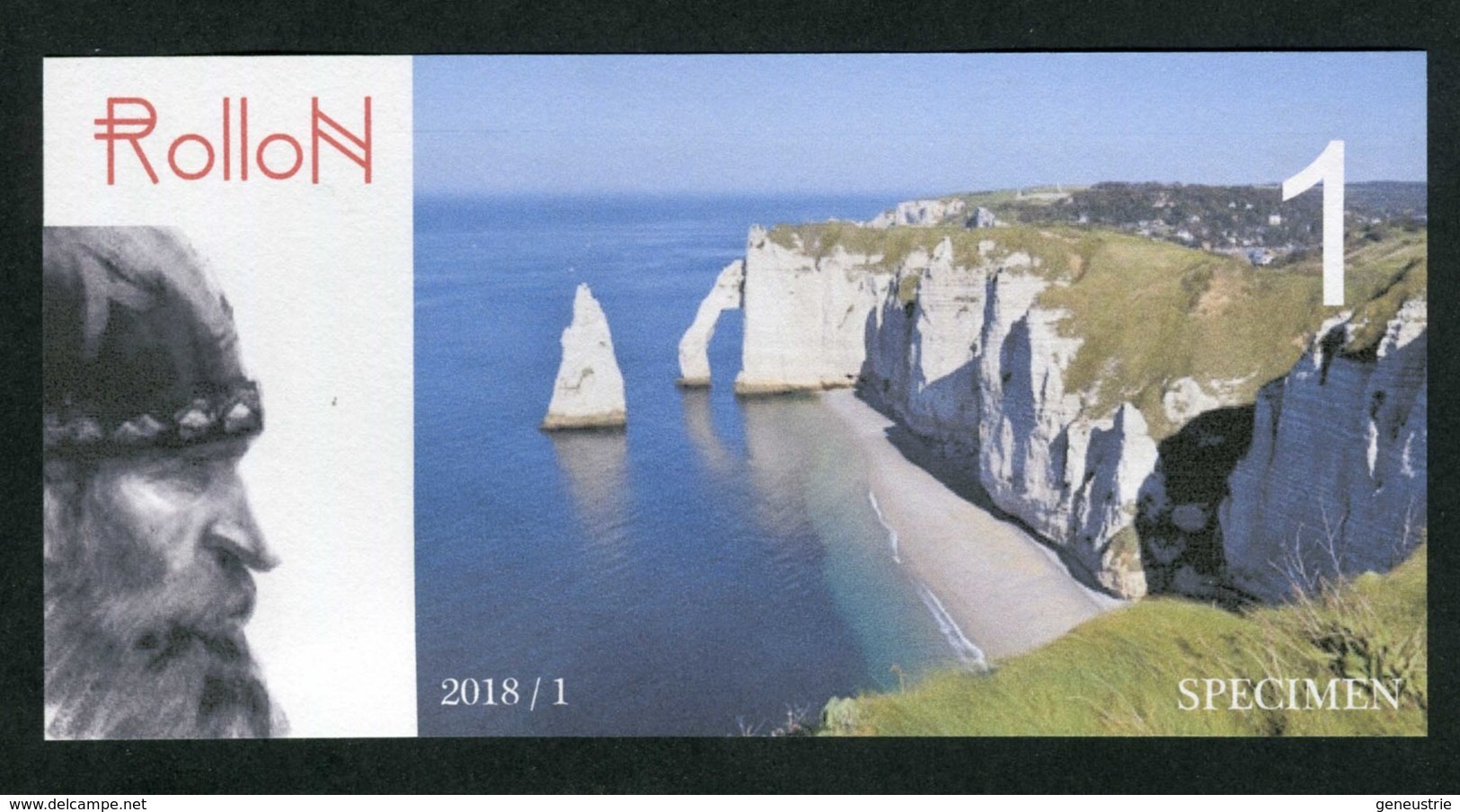 Billet Fantaisie Normandie - Edition Privé "Spécimen 1 Rollon / Vernon / Etretat / 2018" - Fiktive & Specimen