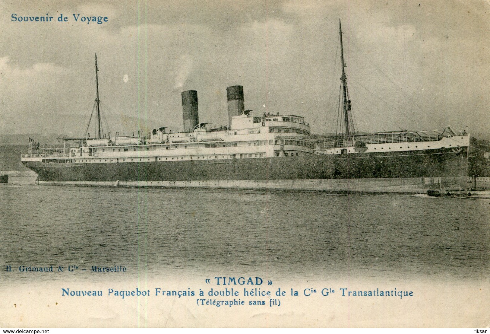 BATEAU PAQUEBOT TIMGAD - Steamers